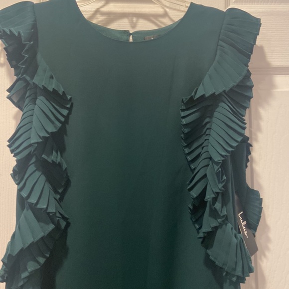 Green sleeveless shift dress - Picture 2 of 5